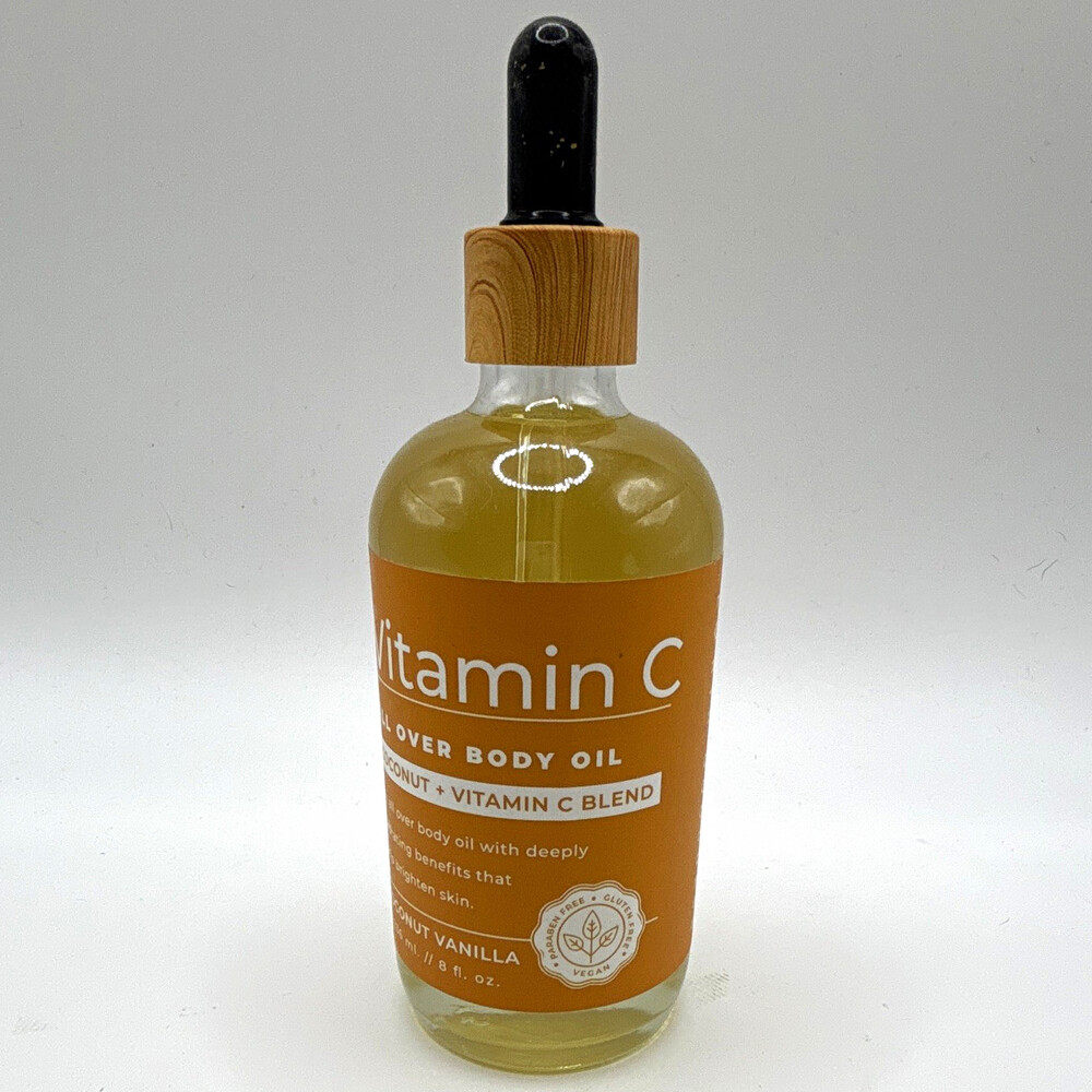 Vitamin C All Over Body Oil Moisturizer Coconut Vanilla 8 fl oz